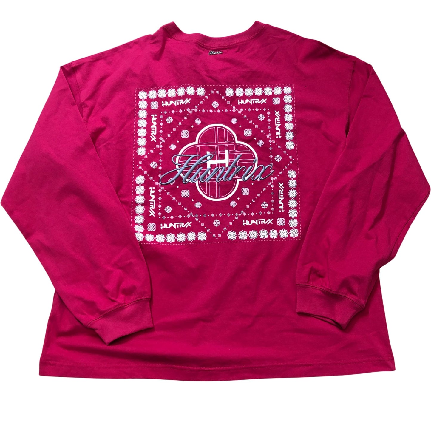 HUNTRX KPOP Demon Hunters Long Sleeve T-Shirt Size L Women Red Cotton
