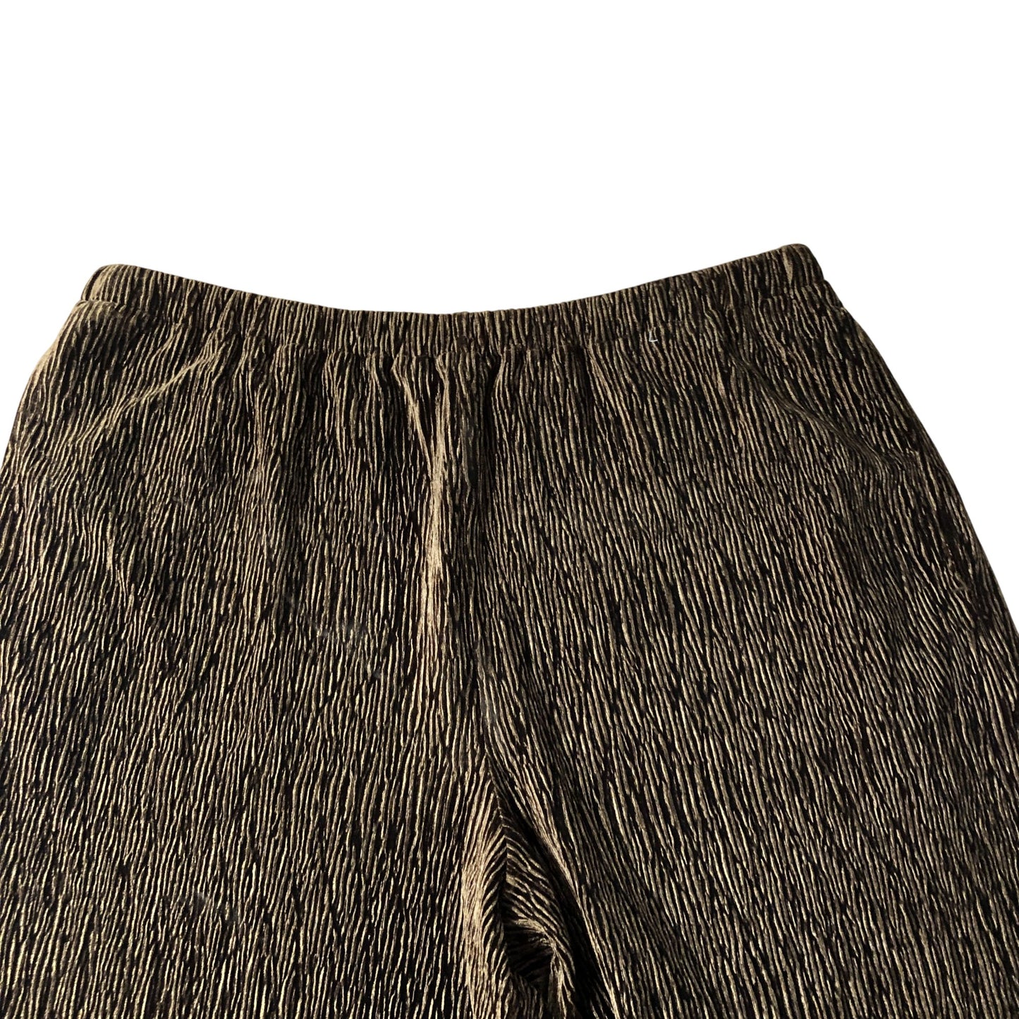 Women's Trousers Bronze Striped Stretchy Fabric Casual Wear 12 Regular