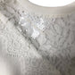 White Sweatshirt Women's Lace Detail Long Sleeve Casual Small