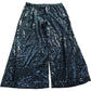 Black Sequin Trousers UK18 Women's Stretch Wide Leg Evening Wear