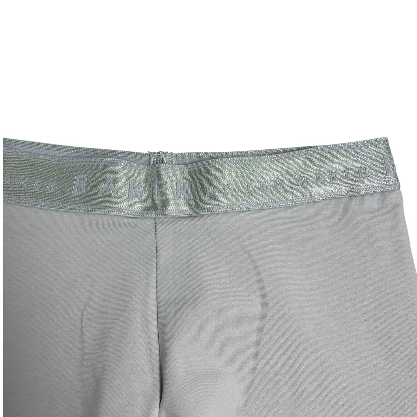 Baker Girls Leggings Aged 12 Years Mint Green Cotton Blend High Waisted Gym Wear