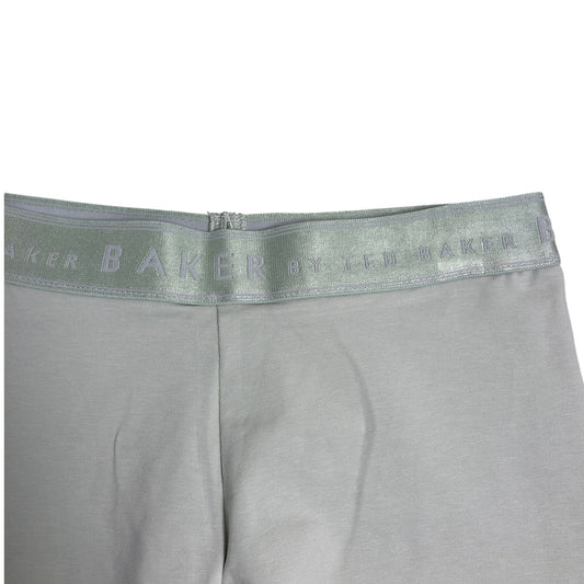 Baker Girls Leggings Aged 12 Years Mint Green Cotton Blend High Waisted Gym Wear