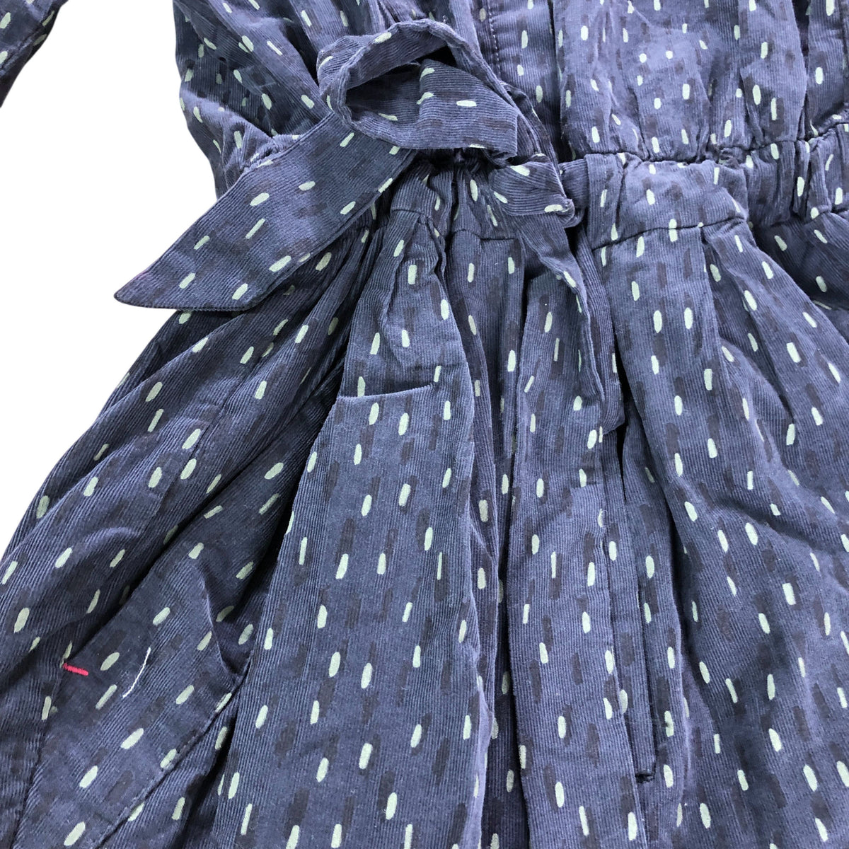 Gretta Cord Jumpsuit UK Size 10 Women's Cotton Navy