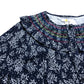 Navy Smocked Jersey Dress - Size 18