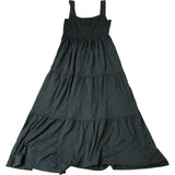 Grey Sleeveless Tiered Maxi Dress Size M