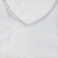Weird Fish Dusty White V Neck Top Women's Organic Cotton Lace Trim Size 14