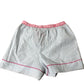 River Island Girl's Cotton Striped Shorts Pink Trim Comfortable Fit 13-14 Years