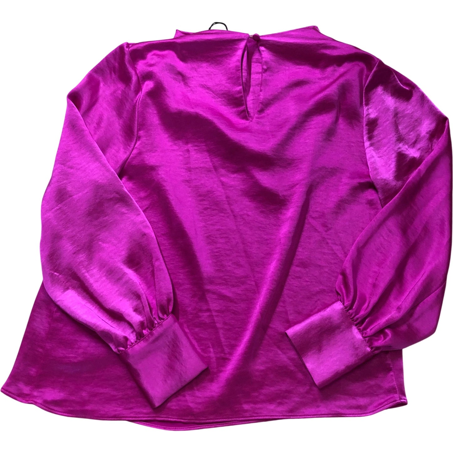 River Island Cowl Neck Women's Satin Pink Long Sleeve Blouse Size 10