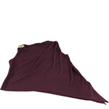 River Island Burgundy Shell Trim Drape Top - Size L