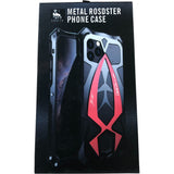 LUPHIE Metal Rosdster Phone Case For iPhone 16 Pro Max Black Red Fast & Furious