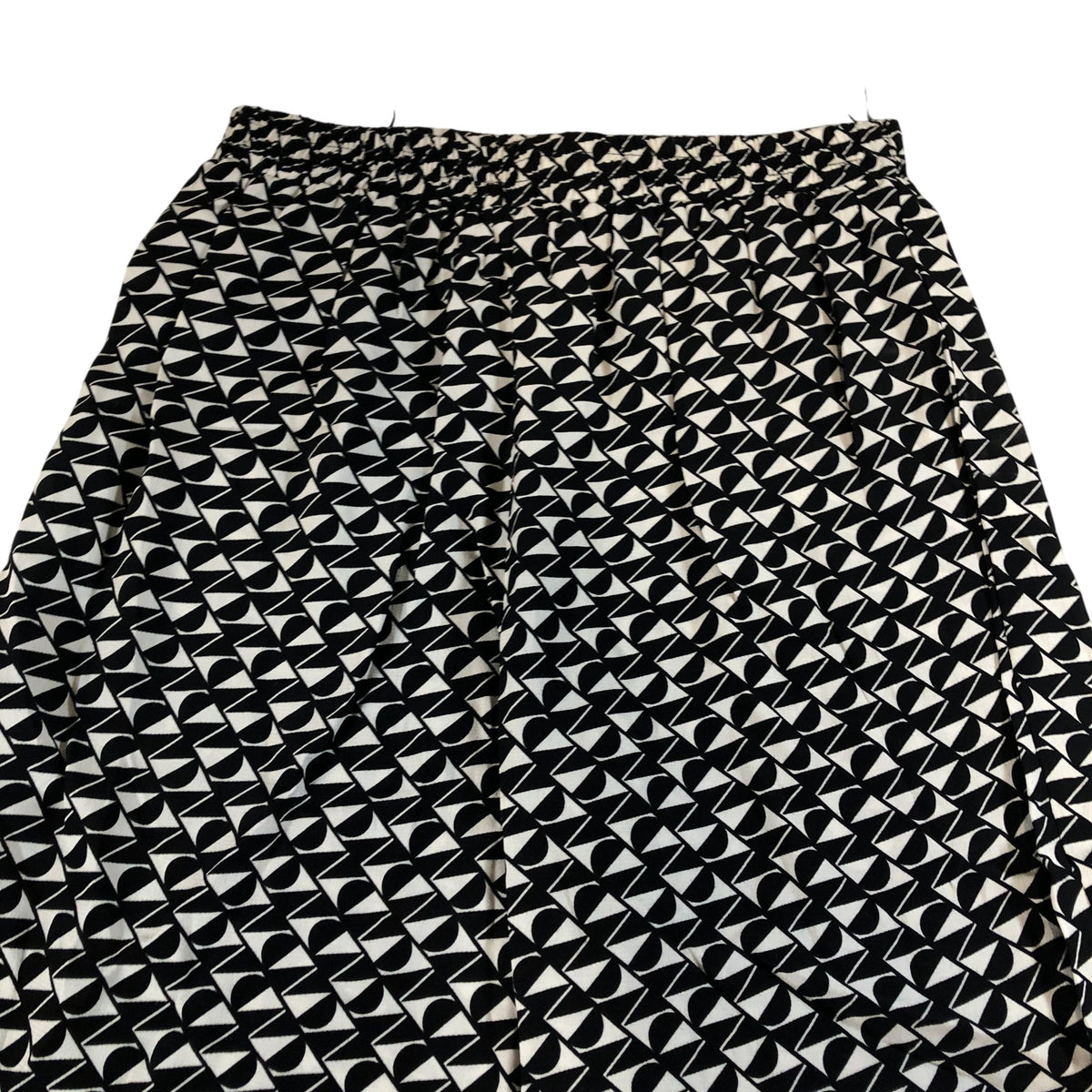 River Island Black And White Geometric Trousers UK8 Women's Lightweight Viscose
