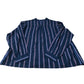 Striped Long Sleeve Shirt Women's Casual Cotton Navy Pink