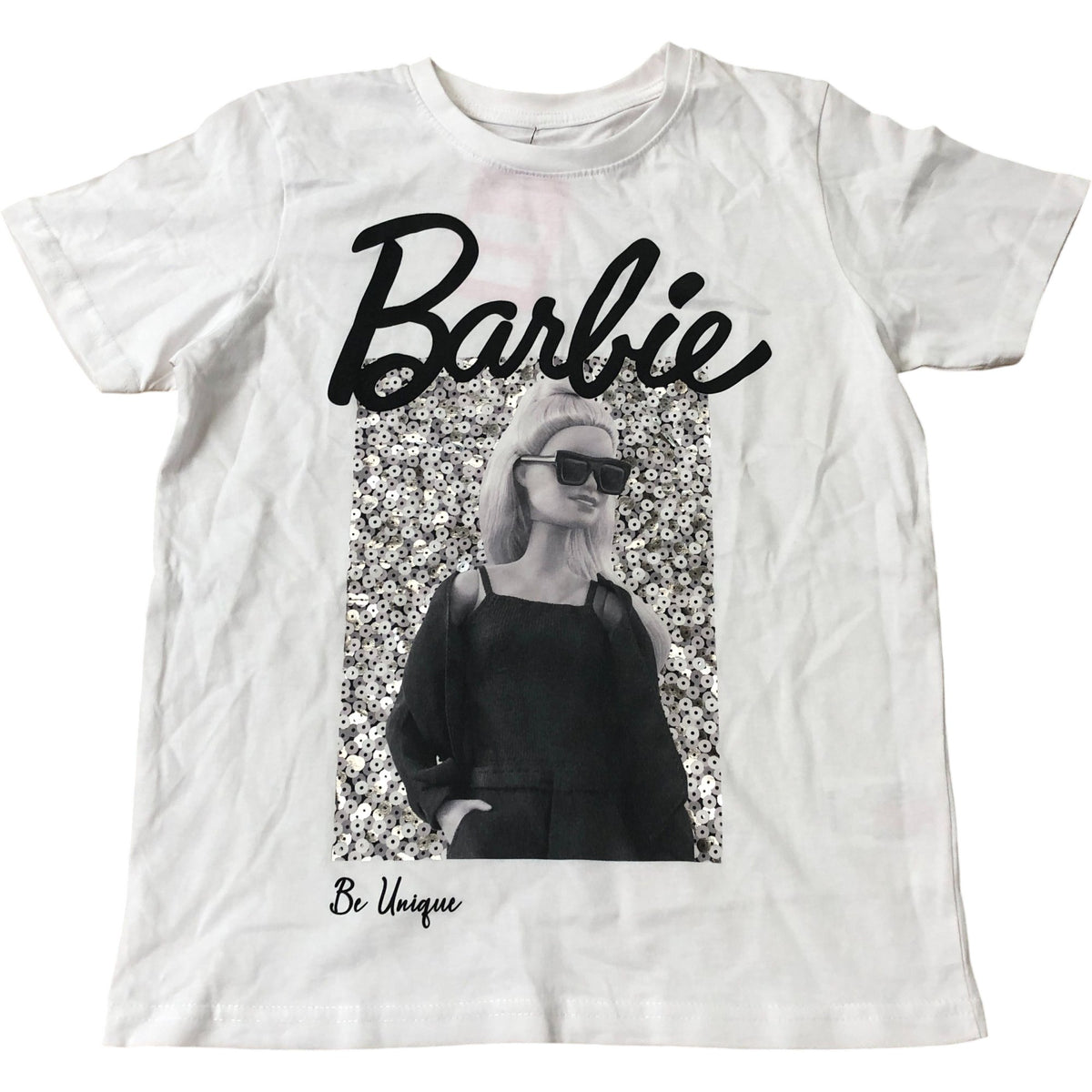Barbie Graphic Kids T-Shirt Size 9-10 Years White Top Be Unique