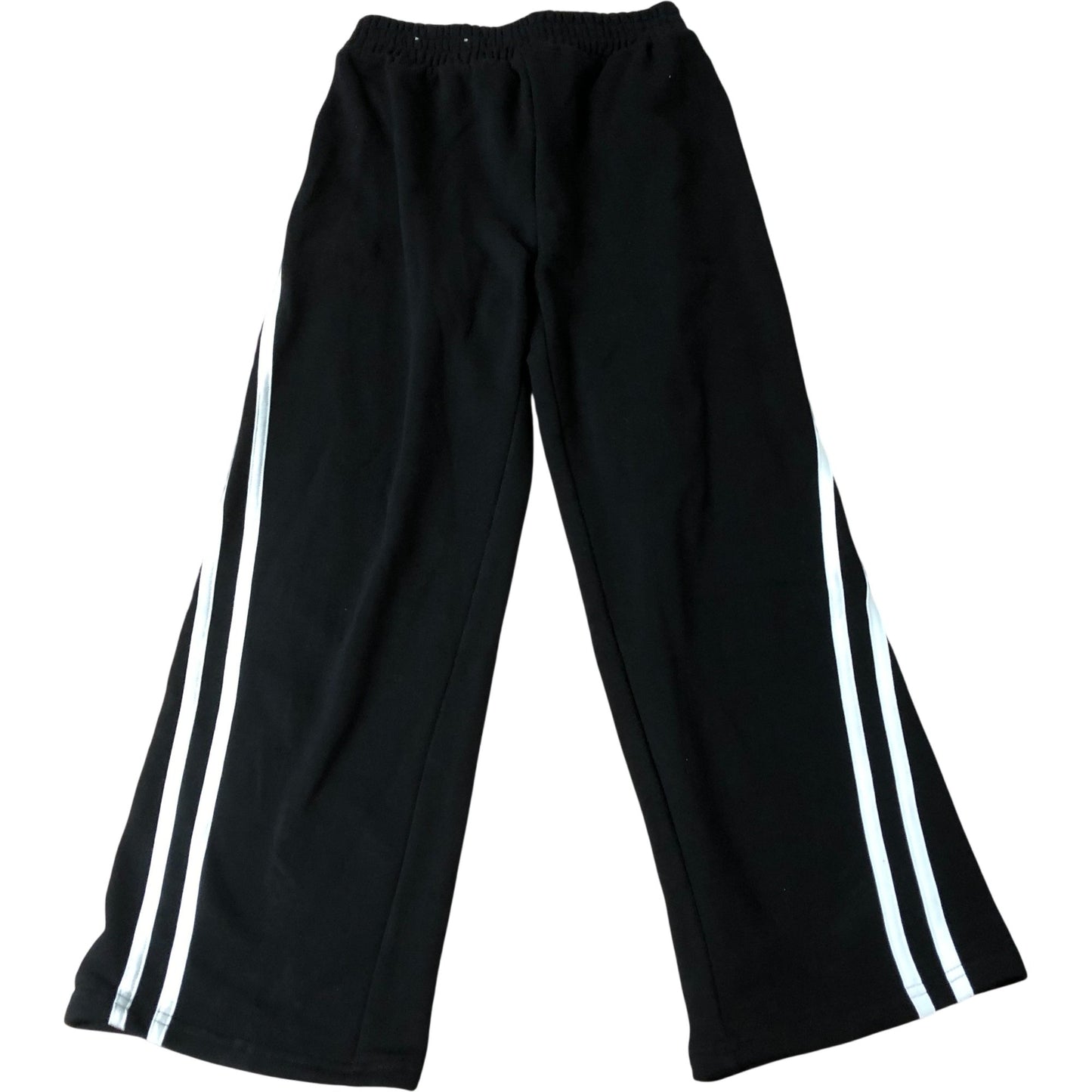 Kids Black Sweatpants With White Stripe 9Years