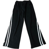 Kids Black Sweatpants With White Stripe 9Years