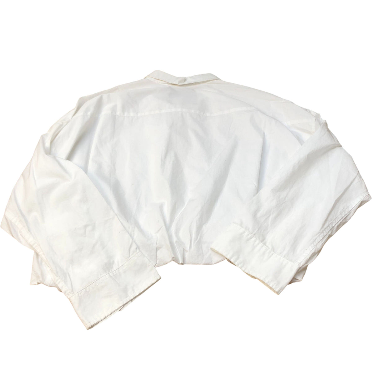 River Island Shirt 13 Women's White Cotton Crop Top Size Small