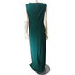 Lauren Ralph Lauren Asymmetrical Ruched Dress UK12 Women's Green Evening Wear