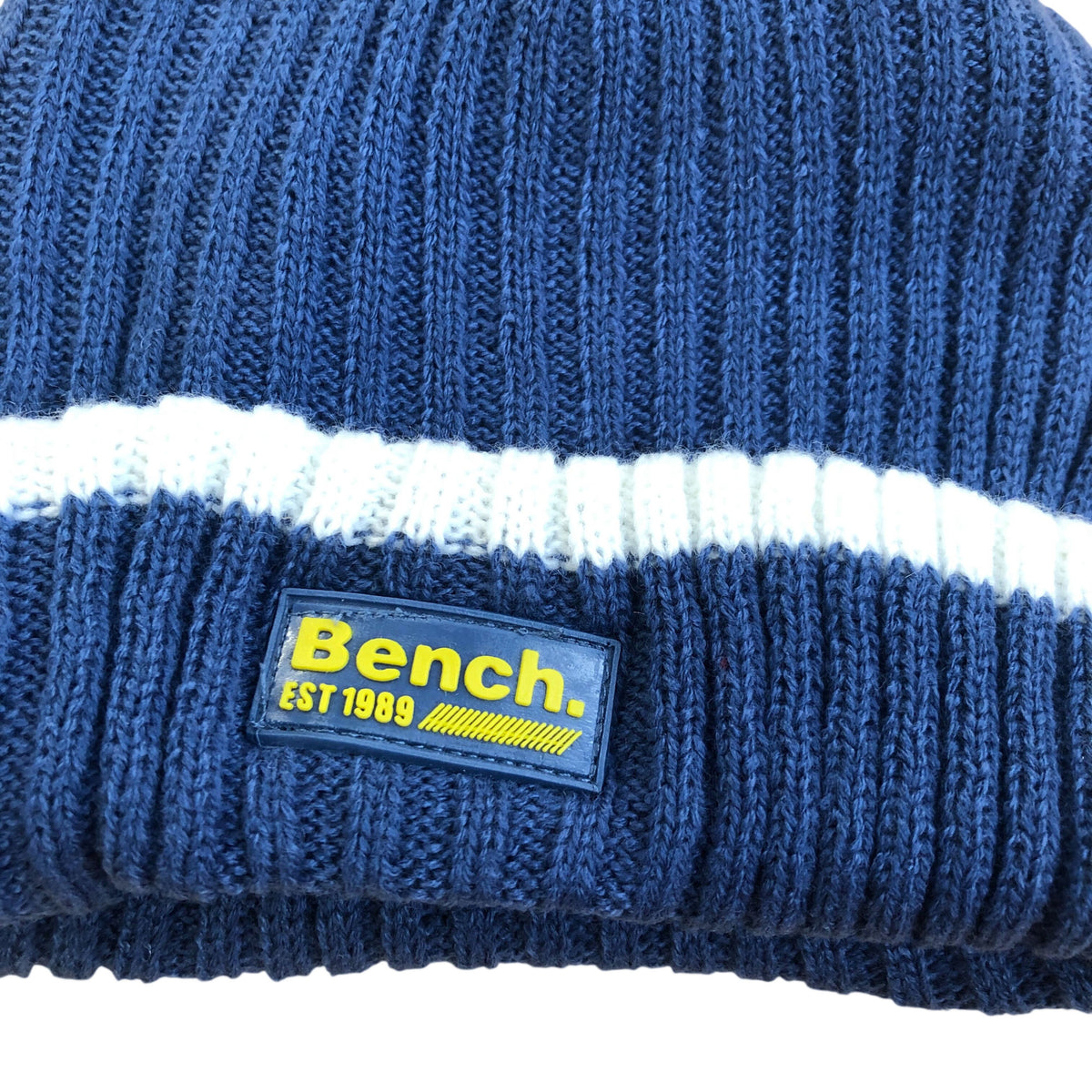 Bench Blue & White Beanie Hat Kids