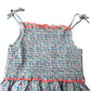 Kids Floral Dress 5-6 Years Girls Smocked Strap Summer Cotton Blue Mix
