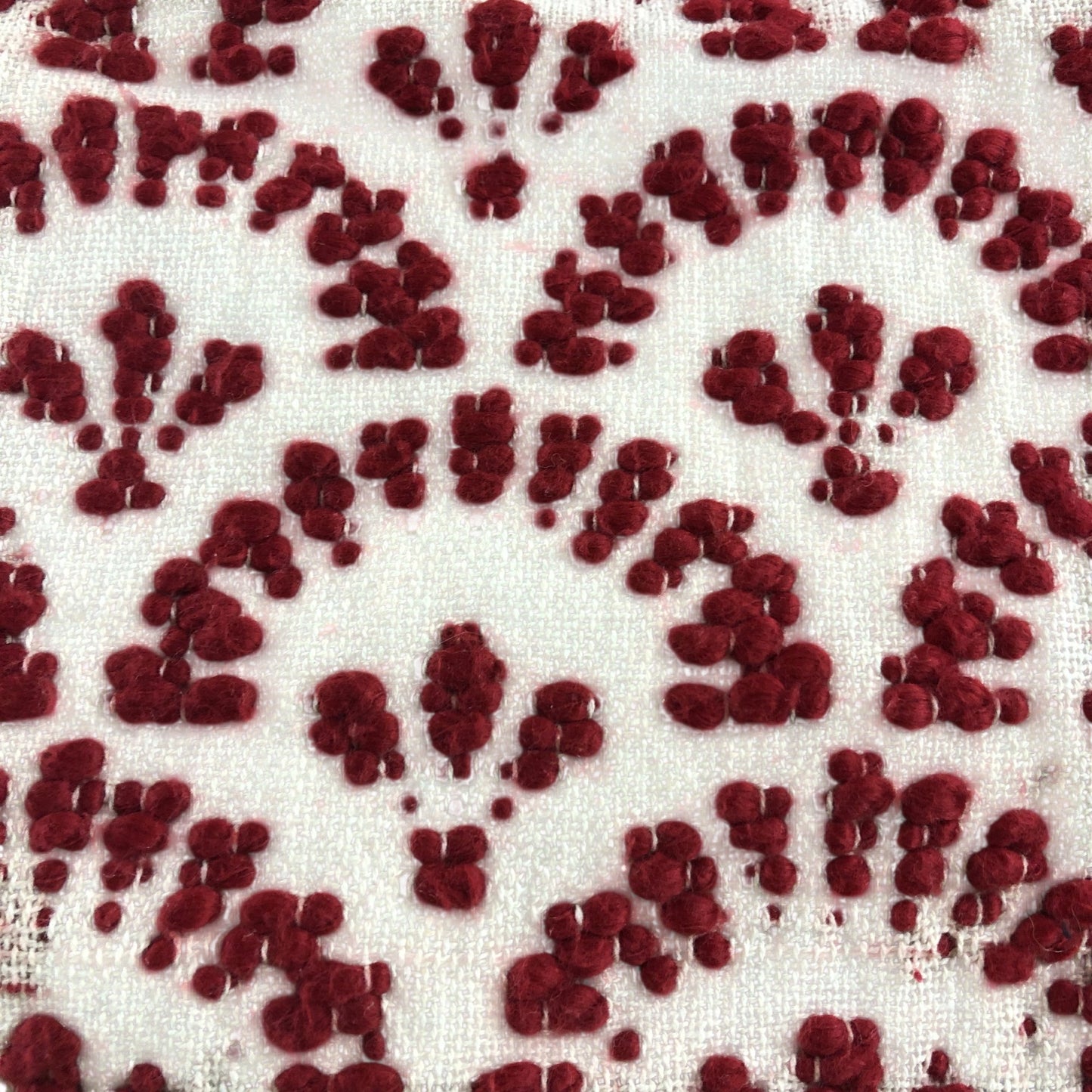 Cushion Cover Red Fan Jacquard 45 x 45cm