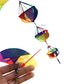 9KM Outdoor Rainbow Wind Sock Set With 360 Degree Swivel Snap Decor