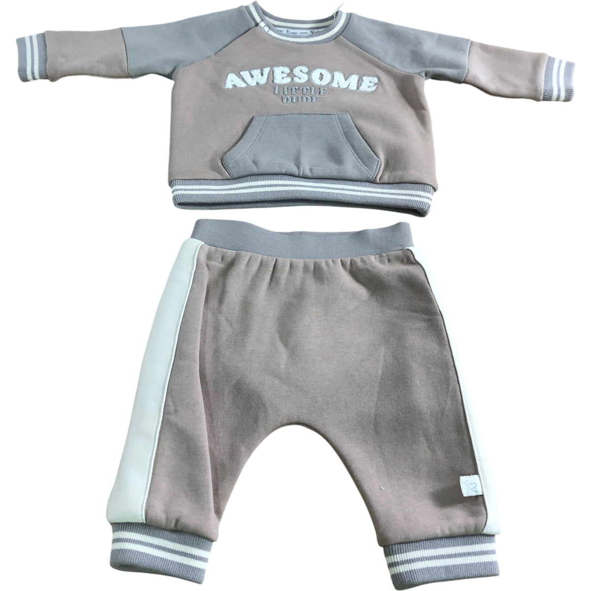 River Island Baby Toddler Outfit 0-3 Months Awesome Little Dude Set