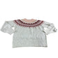 Sweater UK12 Women's Colourful Patterned Knit Jumper Long Sleeves