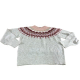 Sweater UK12 Women's Colourful Patterned Knit Jumper Long Sleeves
