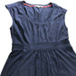 Branded Navy Soft Stretch Jersey Dress - Size 12