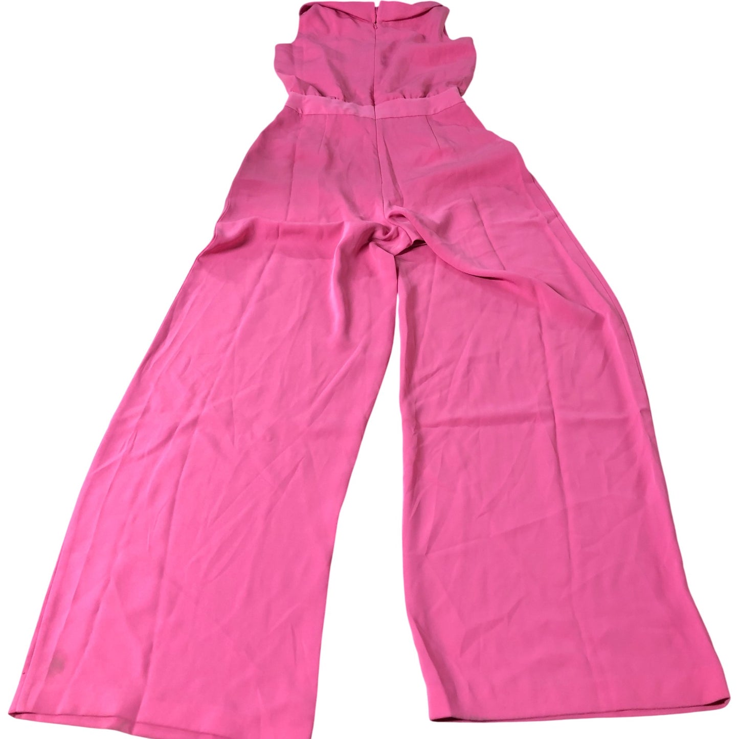 Pink Jumpsuit Women's Casual Wide Leg Sleeveless Comfortable UK4