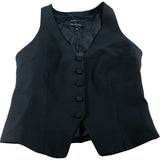 River Island Black Waistcoat UK8 Women's