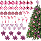 Pink Christmas Decorations 50 Pieces