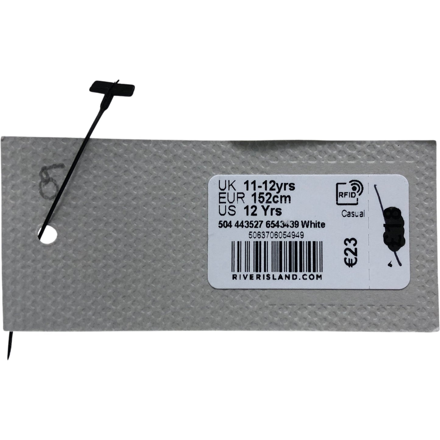 RIVER ISLAND Girls White Skirt Age 11-12 Years Casual Gathered Style