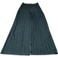 River Island Wide Leg Trousers UK10 Women's Ribbed Stretchy High Waist Green