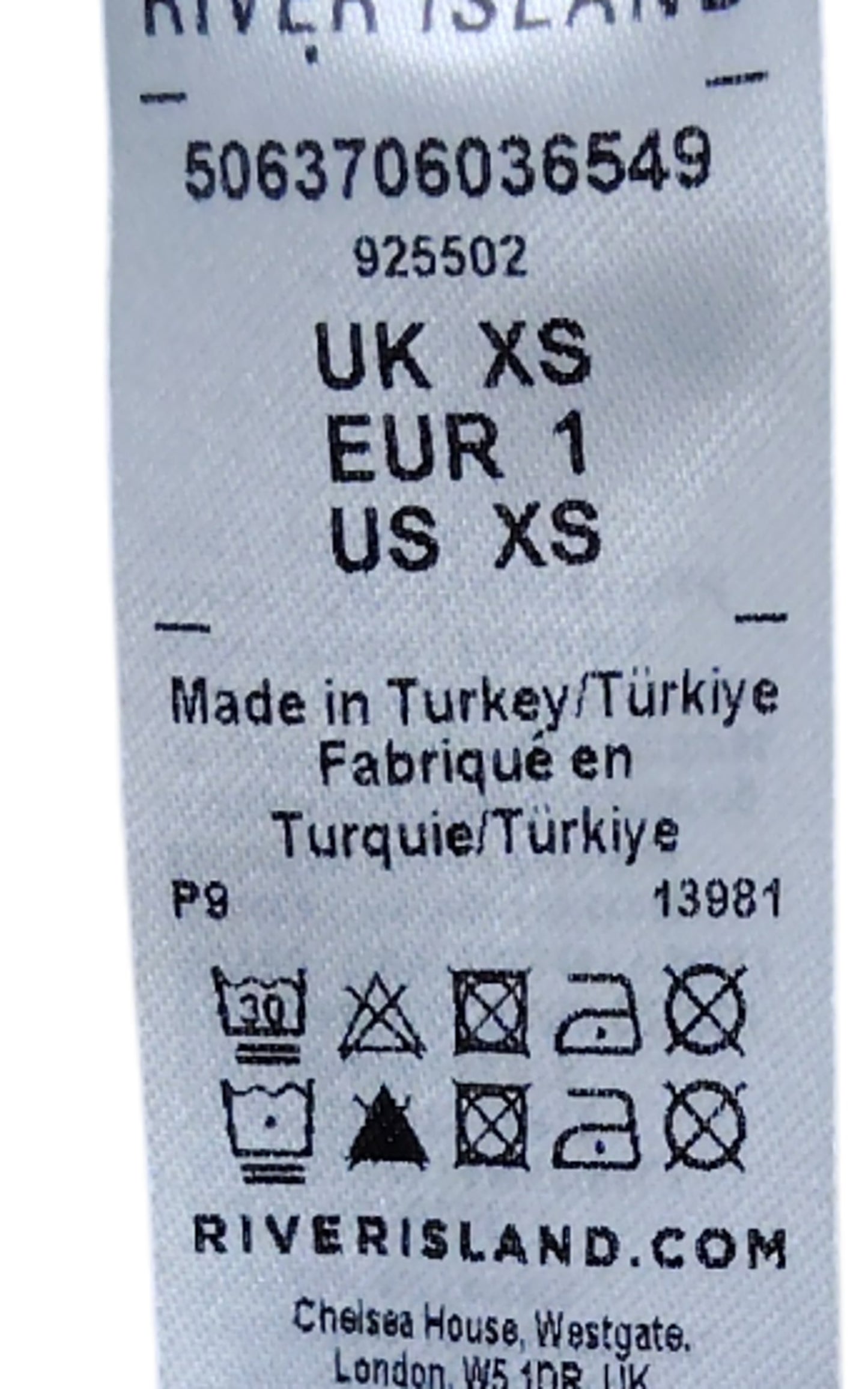 River Island Women's White Short Sleeve T-Shirt XS Round Neck Striped Trim