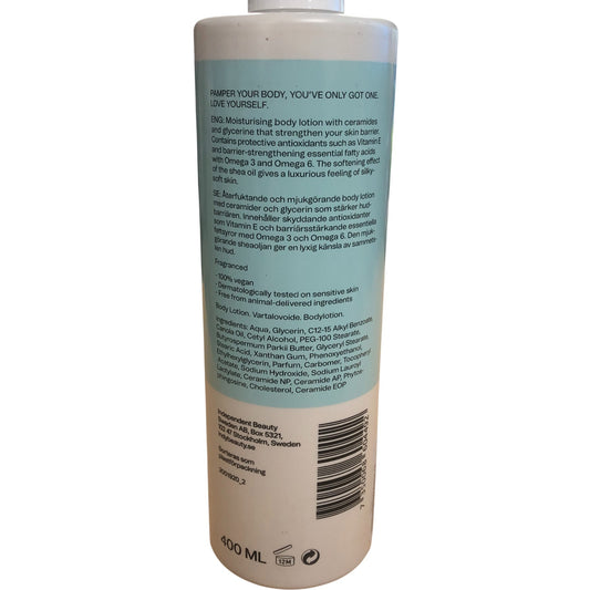 Indy Beauty Ceramide Moisturising Body Lotion 400ml All Skin Types Vegan Hydrate