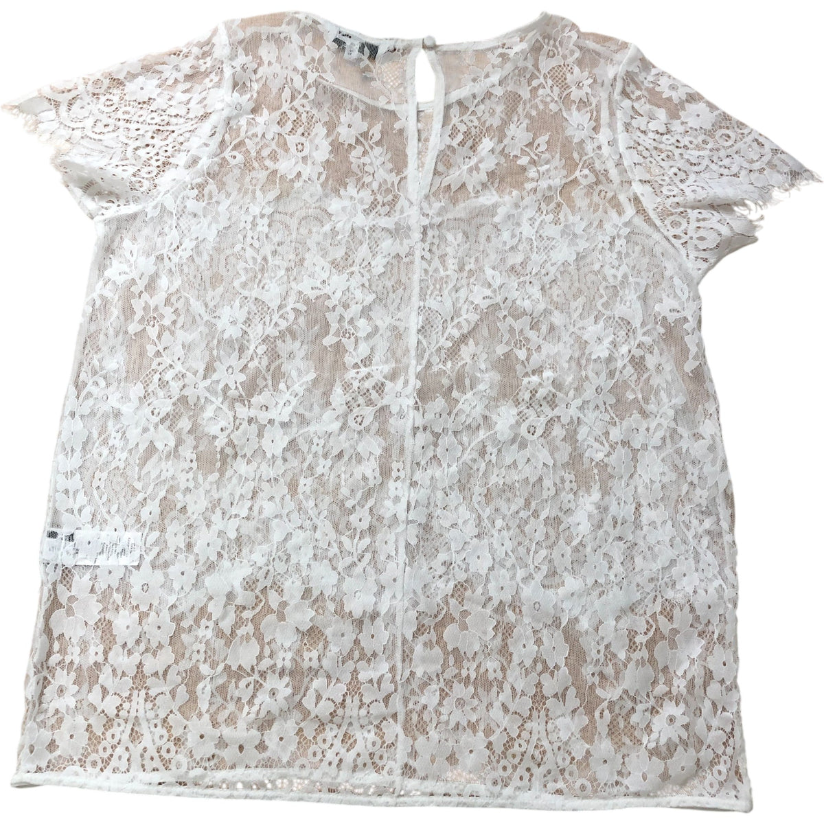 Women's White Short Sleeve Lace Blouse Size 14 Pack of 5