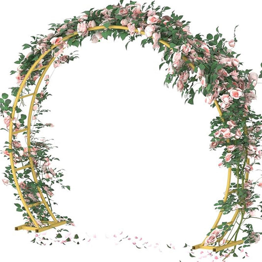 Queension Metal Wedding Arch | for Ceremony Party Decoration 7FT