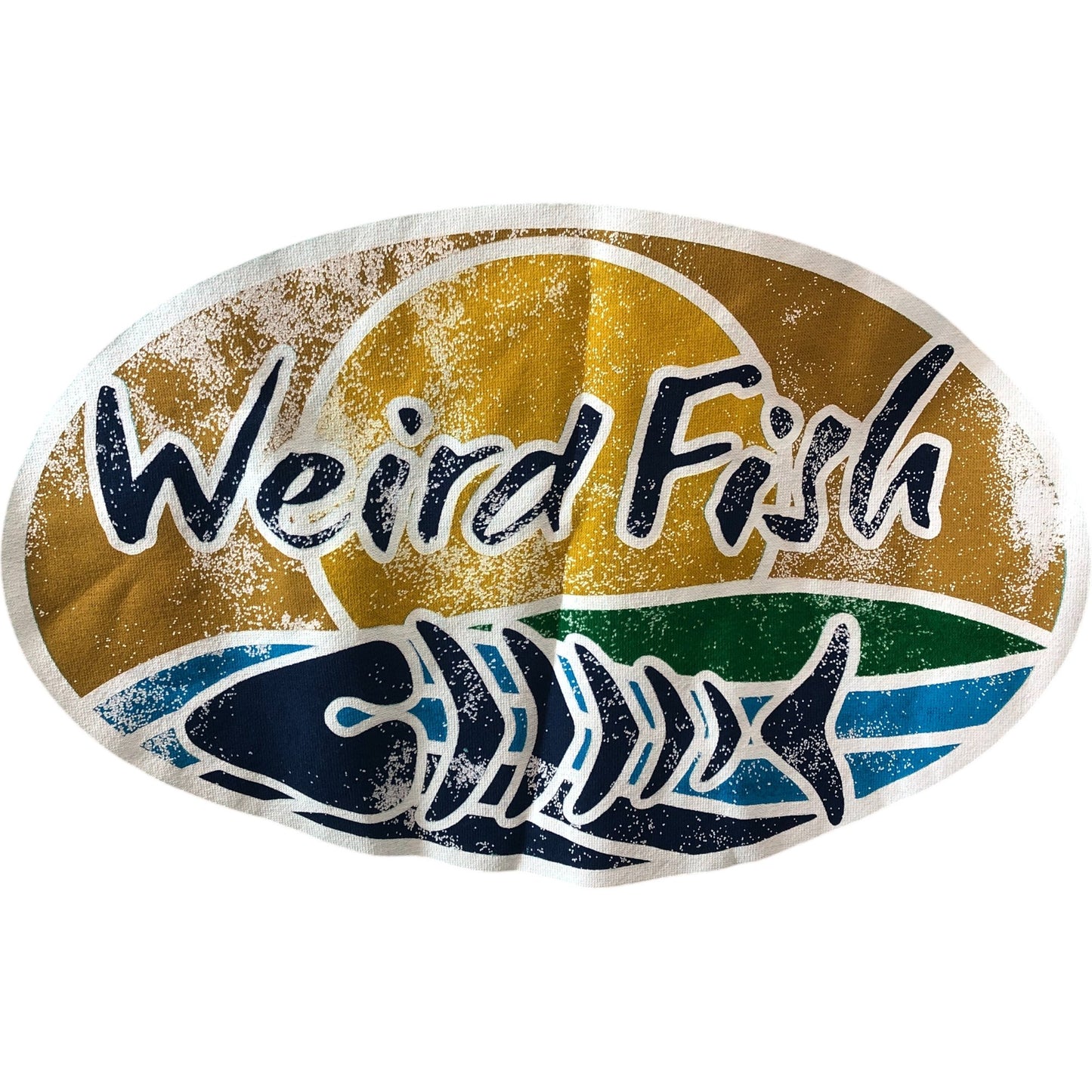 Weird Fish Aqua Marine Hoodie Size 12 Women's Cotton Blend with Logo