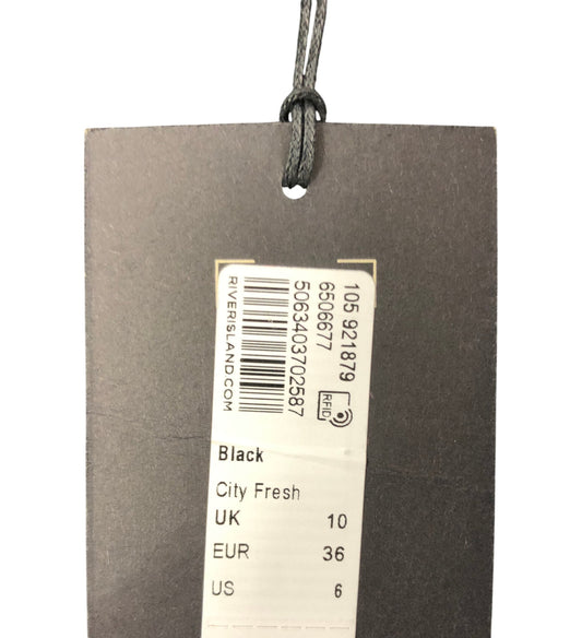 River Island City Fresh Black Halterneck Top UK10 Women's Size 10 New with Tags