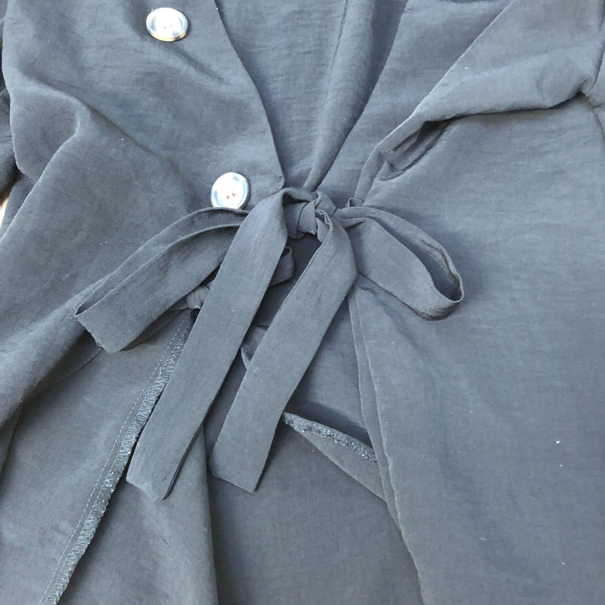 River Island Black Flared Sleeve Bolero Jacket Women's Lightweight Size 8