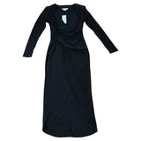 Black Harlow Dress Women's Long Sleeve Wrap Style Black Size 6