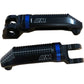 BMW Motorcycle Foot Pegs Set 77 25 8 405 001 Black Blue Grip Accessories