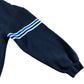River Island Sweatshirt UK S Women's 78 Blue Patterned Long Sleeve With Collar