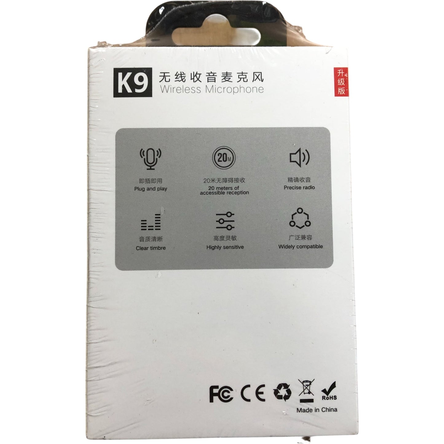 K9 Wireless Lavalier Microphone For Type C And iPhone Plug And Play Vlogging