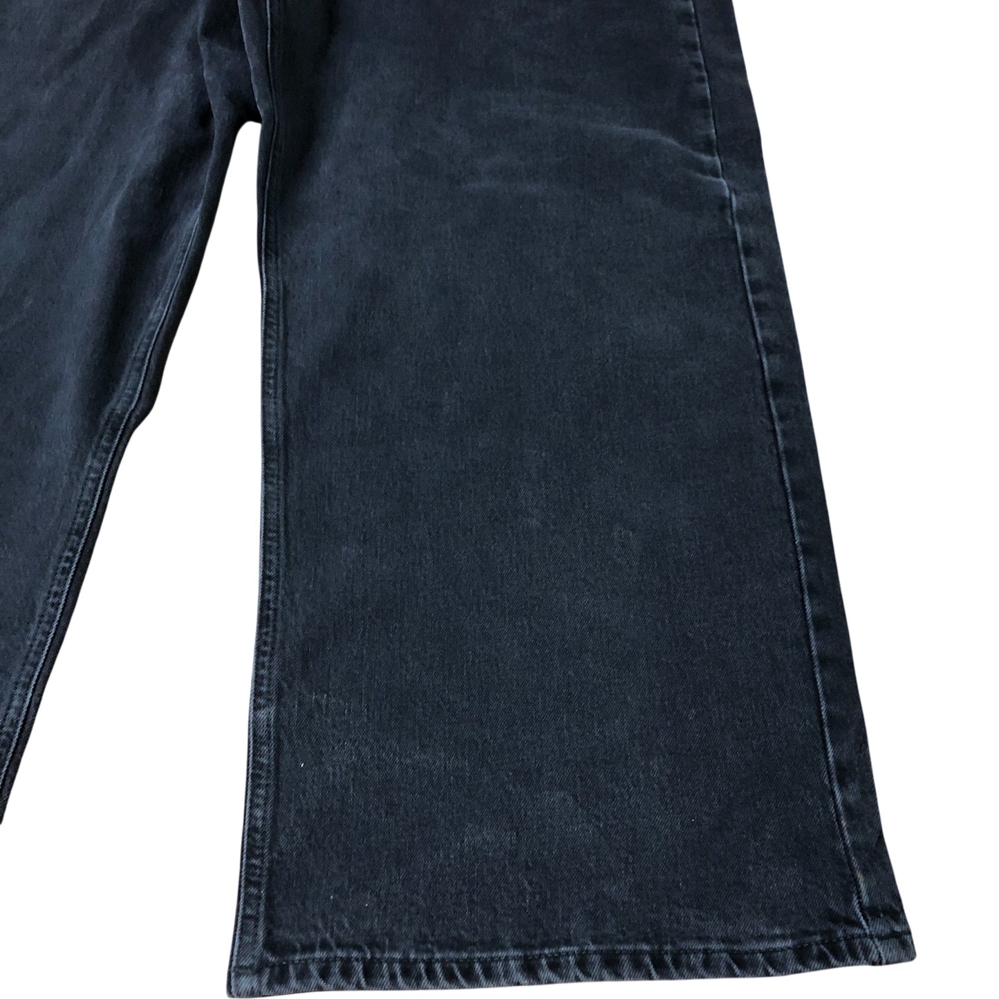 Women's Wide Leg Black Jeans UK24