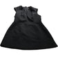 River Island UK16 Women's Black Sleeveless Dress V Neck Zip Fastening