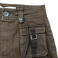 Remajie Women's Brown Mini Skirt Size S Stylish Pocket Design
