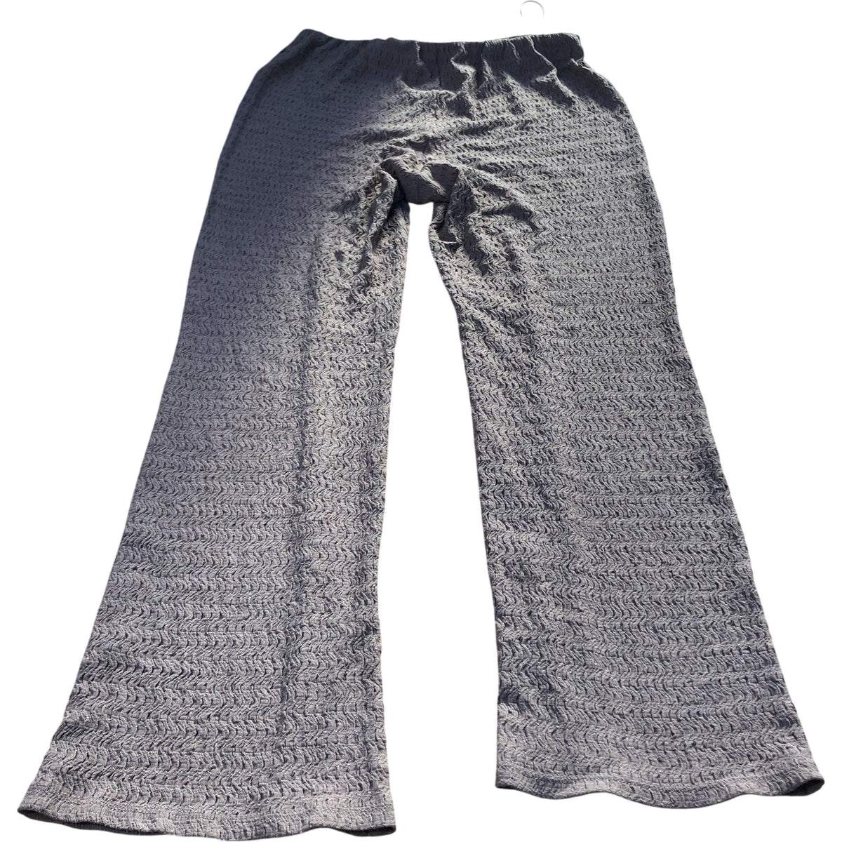 River Island UK12 Women's Brown Textured Lounge Trousers Elasticated Waist