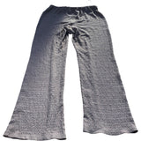 River Island UK12 Women's Brown Textured Lounge Trousers Elasticated Waist